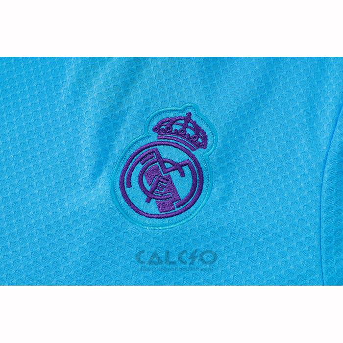 Tuta da Track Real Madrid Manica Corta 2025-2026 Blu - Pantaloncini